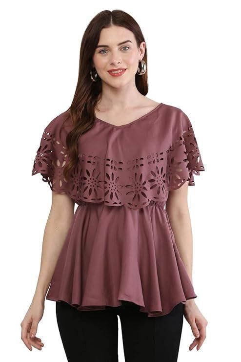 Oceanista Women's V-Neck Top Purple