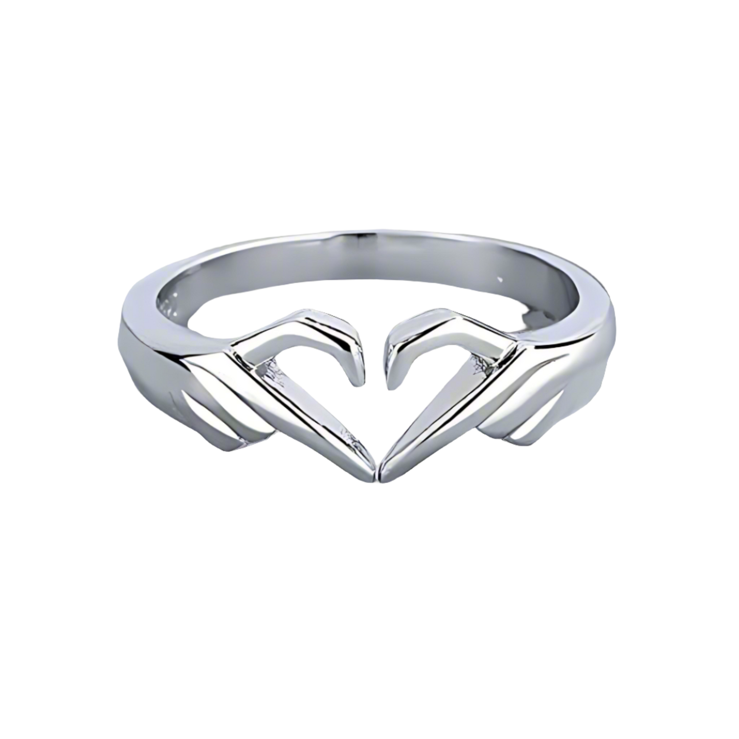 Couple Hand Heart Thumb Finger Ring