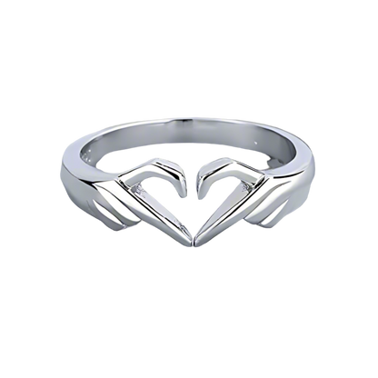 Couple Hand Heart Thumb Finger Ring