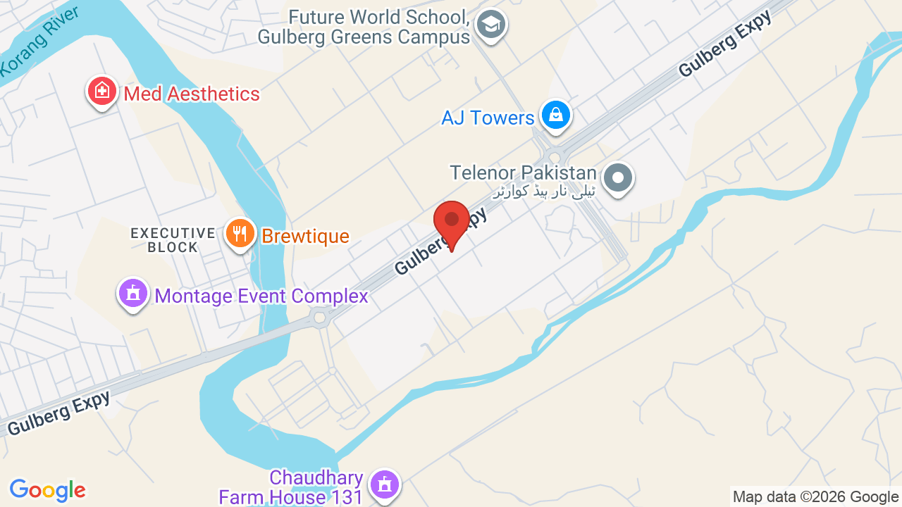 Map showing the location of Skypark One